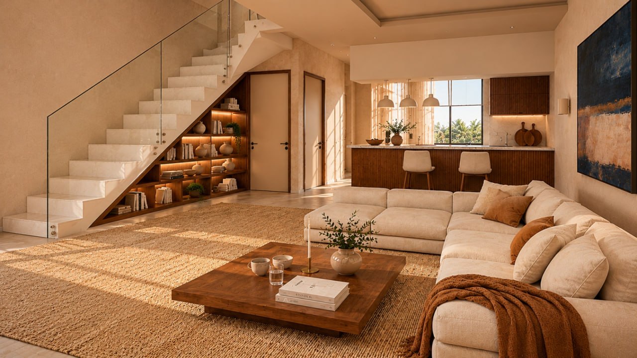 Le Duplex - Salon Japandi